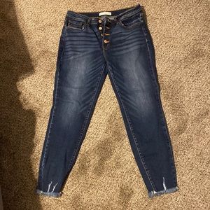 Kancan Button Fly Skinny Jeans